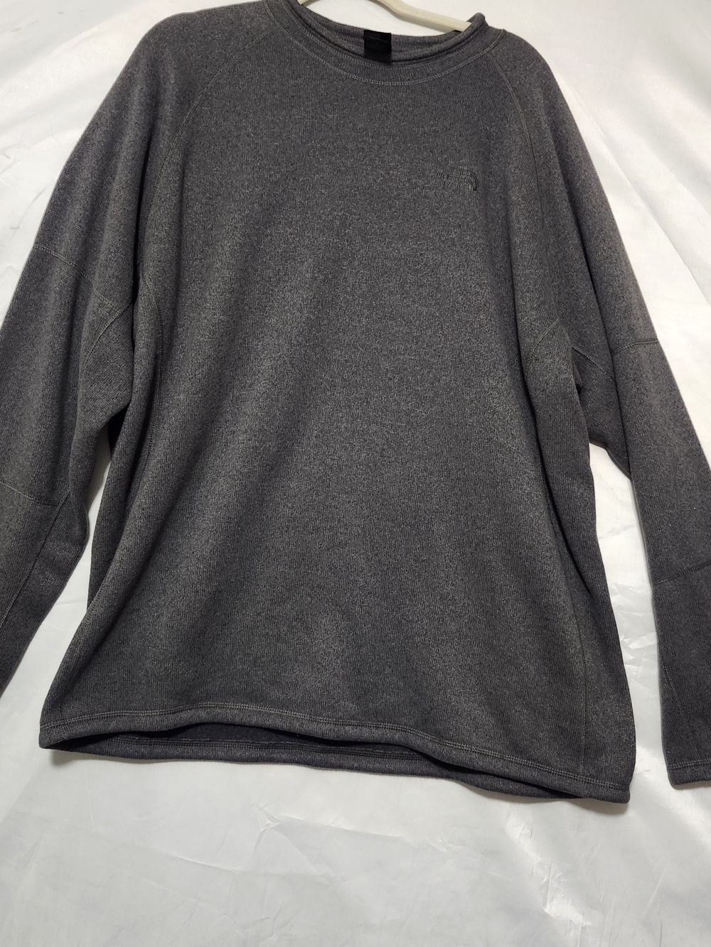 Crewneck Fleece Pullover Sweatshirt Size XXL Heather Dark Grey